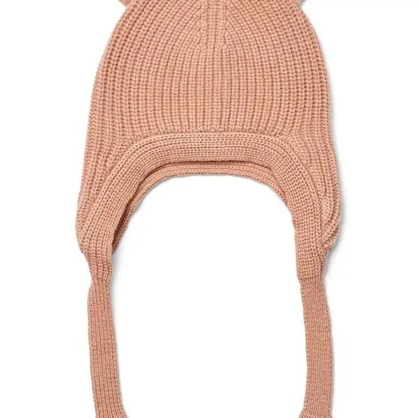 Dětská vlněná čepice Liewood Aviana Baby Bonnet oranžová barva, LW19415