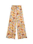 Desigual Nohavice  žltá / svetlosivá / merlotová / čierna