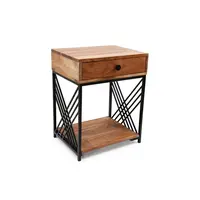 NOČNÍ STOLEK K POSTELI, akácie,