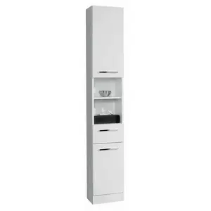 Carryhome VYSOKÁ SKŘÍŇ, bílá, bílá, 30/195,5/33 cm