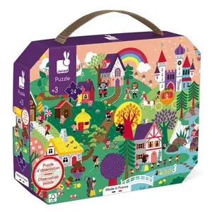 Janod Puzzle v kufříku Pohádky 24 ks