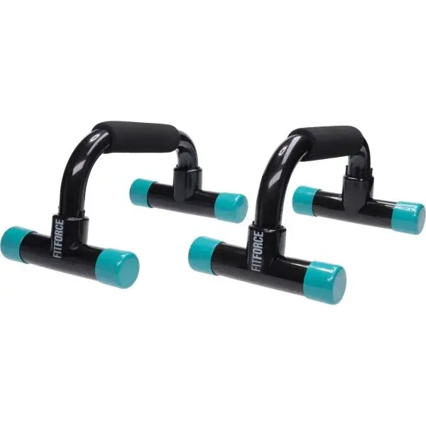 Fitforce PUSHUPBAR Úchopy na cvičení, zelená, velikost