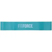 Fitforce EXELOOP MEDIUM Posilovací guma, zelená, velikost