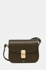 A.P.C. Kožená kabelka A.P.C. Sac Grace Small