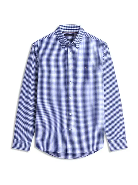 TOMMY HILFIGER Košeľa  modrá / biela