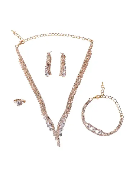 SOHI Sada šperkov 'Brahma'  zlatá