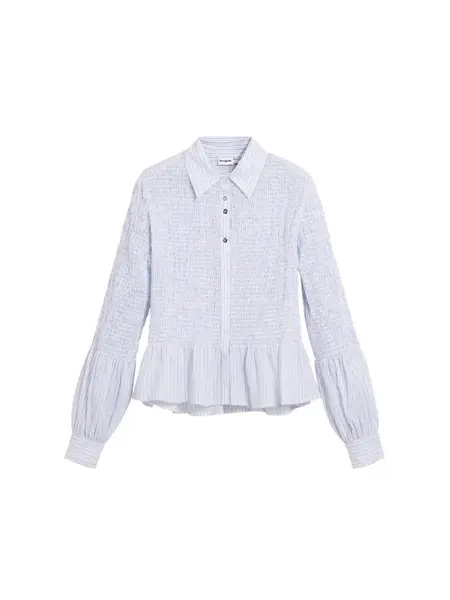 Desigual Blúzka  modrá / biela