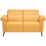 Belluti DVOUMÍSTNÁ POHOVKA, curry žlutá, pravá kůže