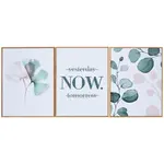 Monee TIŠTĚNÉ OBRAZY NA PLÁTNĚ, krajina a příroda, text, květiny, 30/40 cm