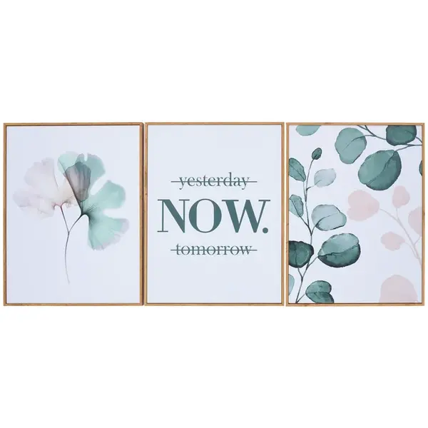 Monee TIŠTĚNÉ OBRAZY NA PLÁTNĚ, krajina a příroda, text, květiny, 30/40 cm