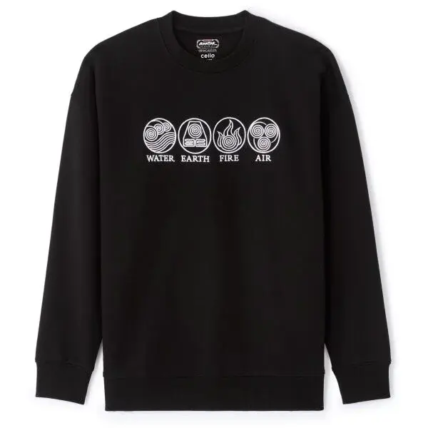 CELIO LMEAVASW Pánská mikina, černá, velikost