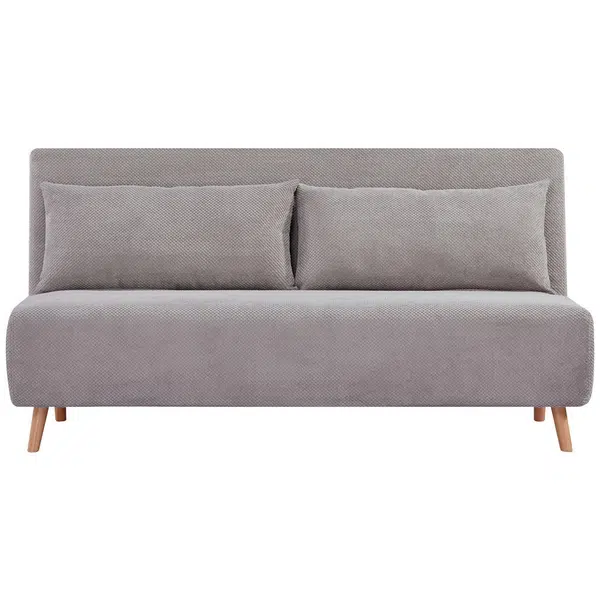 MID.YOU ROZKLÁDACÍ POHOVKA, textil, šedá
