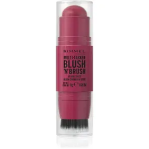 Rimmel Multi-Tasker Blush'N'brush lícenka v tyčinke so štetcom odtieň 200 Fushia Glam 8 g