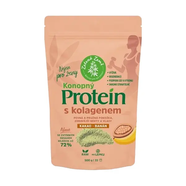 ZELENÁ ZEMĚ Konopný protein s kolagenem 500 g