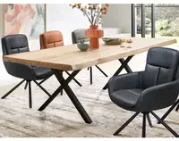 Jídelní stůl z dubového dřeva Chris X, 240x100 cm