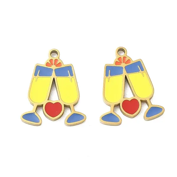 304 Stainless Steel Enamel Pendants