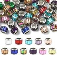 50Pcs Glass European Beads
