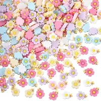 200pcs Macaron Color Opaque Resin Decoden Cabochons