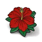 Hawaii Hibiscus Flower Enamel Pins