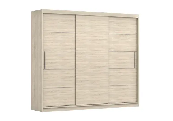 Šatní skříň Alba II - bez zrcadla Barva korpusu: Dub - sonoma, Dveře: Dub sonoma
