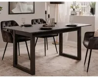 Rozkladací jedálenský stôl Austin 160x90 cm, šedá bridlica%