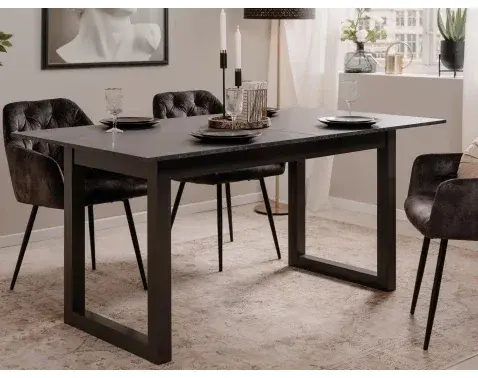 Rozkladací jedálenský stôl Austin 160x90 cm, šedá bridlica%