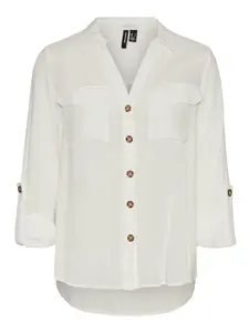 Vero Moda Tall Blúzka 'Bumpy'  šedobiela