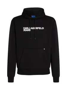 KARL LAGERFELD JEANS Mikina  čierna / biela