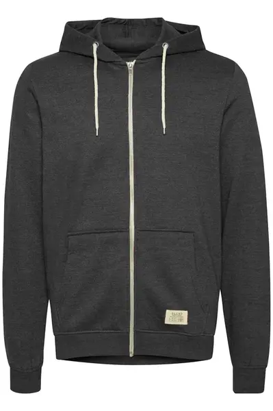 BLEND Tepláková bunda 'NOAH'  sivá