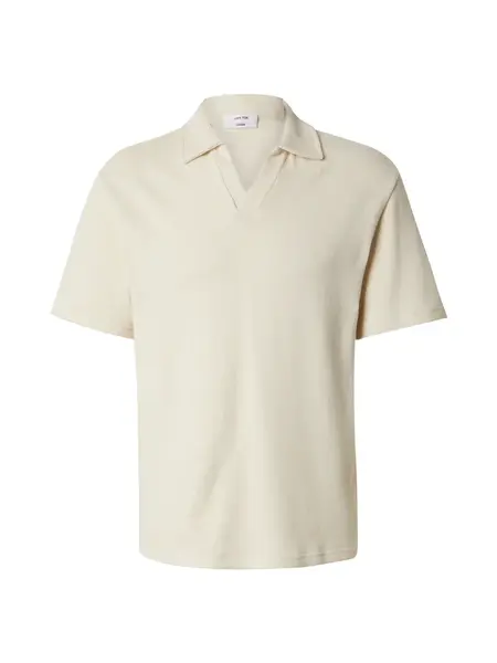 DAN FOX APPAREL Tričko 'Joscha'  šedobiela