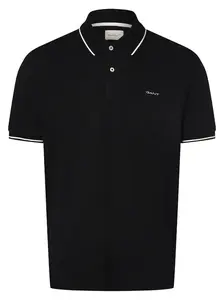 GANT Tričko 'Rugger'  čierna / biela