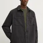 Oboustranná džínová bunda Levi's černá barva, A8553