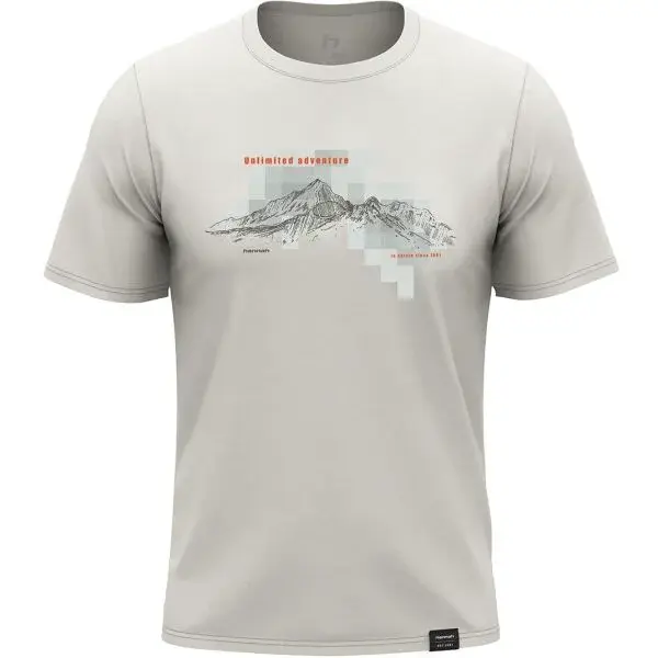 Hannah LUKE Pánské tričko, bílá, velikost XXXL