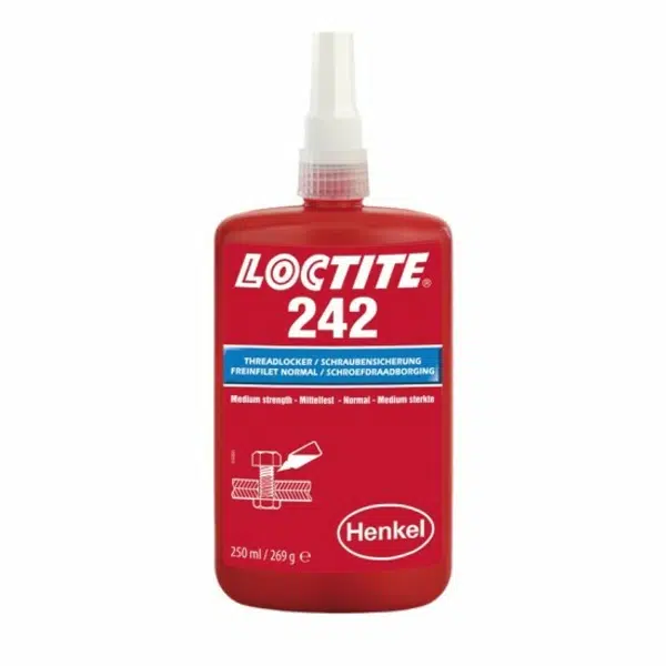 Lepidlo do závitů, středněpevnostní, 250 ml - Loctite 242