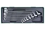 Sada očkových vyhnutých klíčů, 6x7 - 20x22 mm, 8 kusů v kazetě - JONNESWAY W23108SP