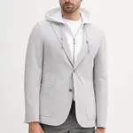 Sako BOSS C-Hanry-J-Hoodie-253 pánské, šedá barva, 50545835