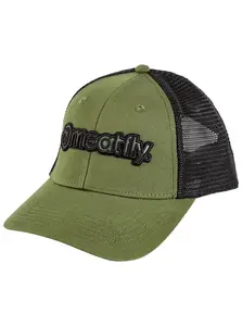 Meatfly kšiltovka Caleb Trucker Logojam Olive | Černá | Velikost One Size