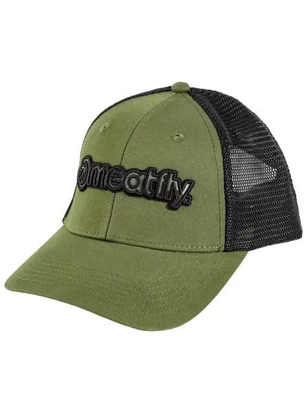 Meatfly kšiltovka Caleb Trucker Logojam Olive | Černá | Velikost One Size