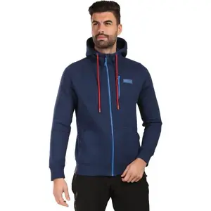 KILPI DANILO Pánská bavlněná mikina s kapucí, tmavě modrá, velikost XXXL