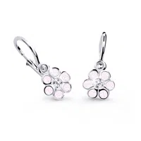 Cutie Jewellery Dětské náušnice z bílého zlata C1737-10-X-2 růžová