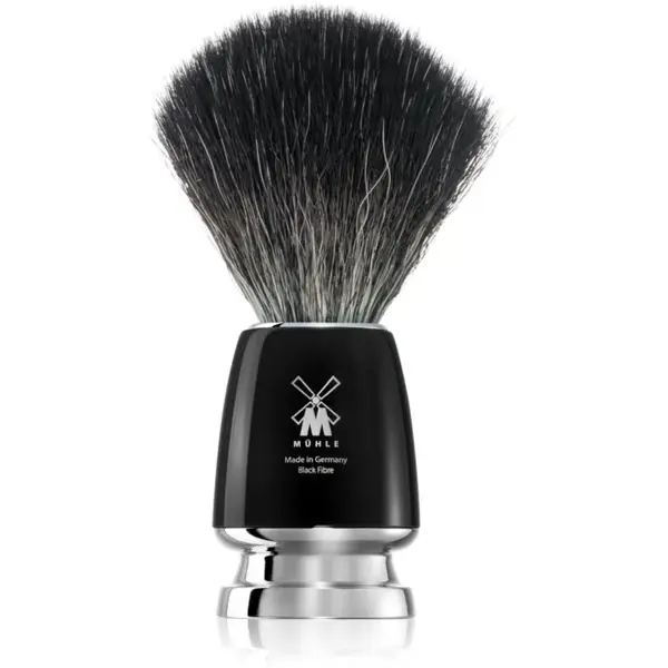 Mühle RYTMO Black Fibre štetec na holenie z jazvečej srsti stredná 1 ks