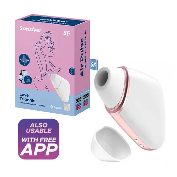 Satisfyer Love Triangle tlakový stimulátor Biela