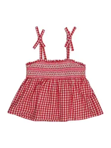 GAP Top 'V-MAY'  svetloružová / červená / biela