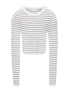 Pull&Bear Sveter  čierna / biela