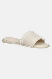 Pantofle Tommy Hilfiger FRINGE CANVAS FLAT SANDAL