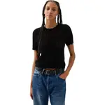 GAP V-SS CROCHET Dámske tričko, čierna, veľkosť