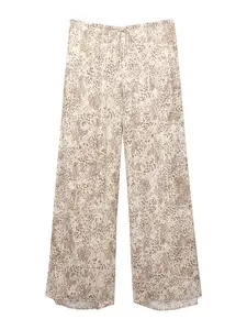 Pull&Bear Nohavice  béžová / hnedá / biela