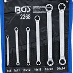 BGS technic Klíče očkové pro E-profil, vel. E6-E24, sada 6 ks - BGS 2268