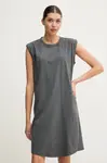 Bavlněné šaty G-Star šedá barva, mini, D26081-C756
