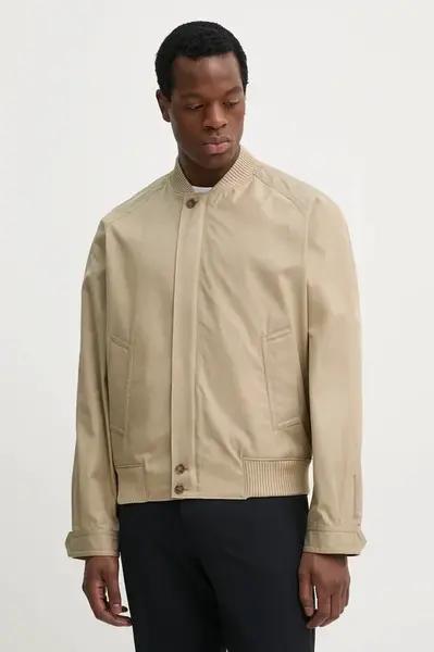 Bunda Filippa K béžová barva, přechodná, 31199